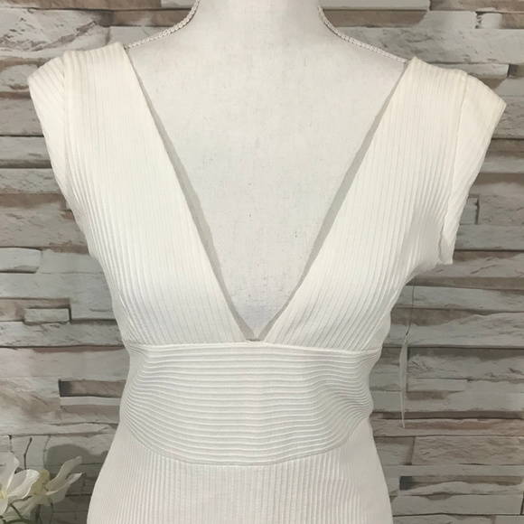 Zara White Dress Sz M (F08) - Picture 2 of 7